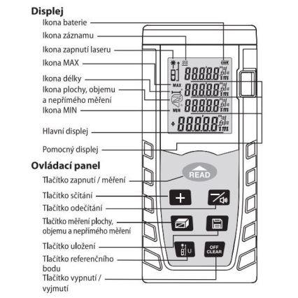 Laser rangefinder 2xAAA