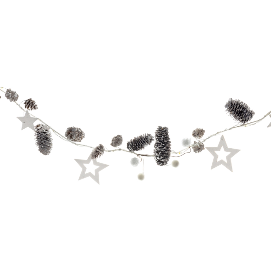 LED Christmas chain 10xLED/3xAA 2,5m warm white