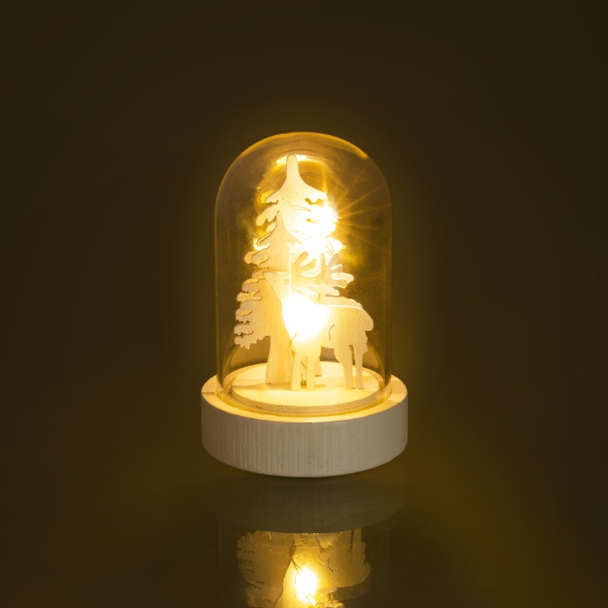 LED Christmas decoration 1xLED/1xCR2032 warm white