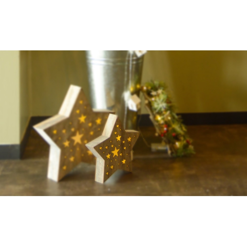 LED Christmas decoration 1xLED/2xAAA warm white