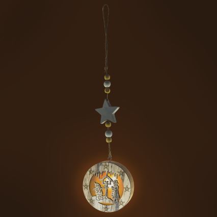 LED Christmas decoration 1xLED/2xCR2032 warm white