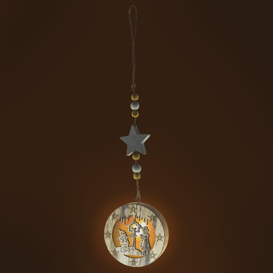 LED Christmas decoration 1xLED/2xCR2032 warm white