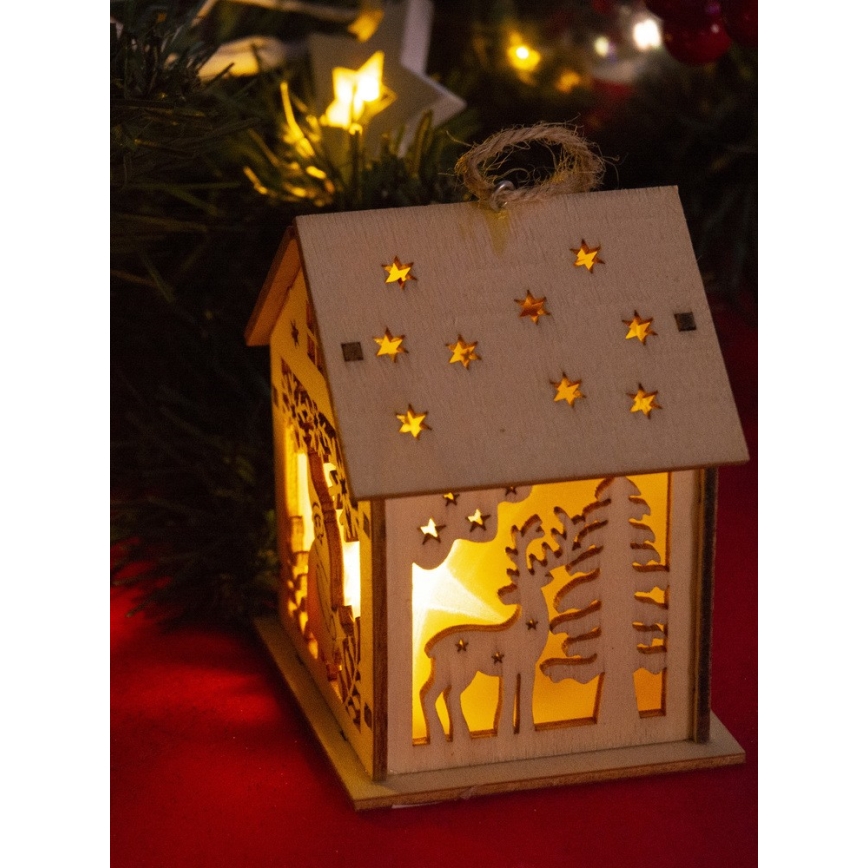 LED Christmas decoration 1xLED/2xLR44 warm white