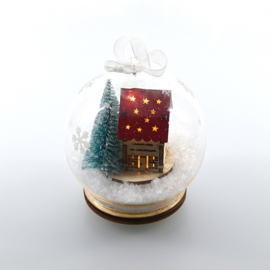 LED Christmas decoration 1xLED/3xLR44 warm white