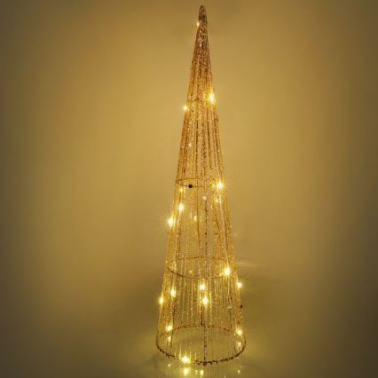 LED Christmas decoration 20xLED/2xAA warm white