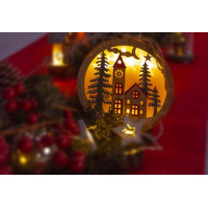 LED Christmas decoration 5xLED/2xAAA warm white