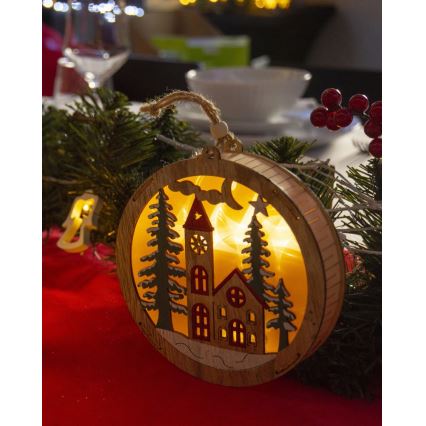 LED Christmas decoration 5xLED/2xAAA warm white
