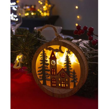 LED Christmas decoration 5xLED/2xAAA warm white