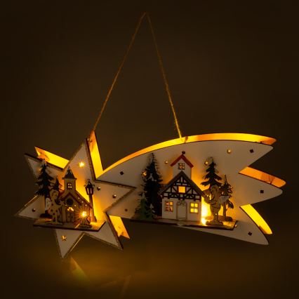LED Christmas decoration LED/2xAA comet