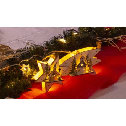 LED Christmas decoration LED/2xAA comet