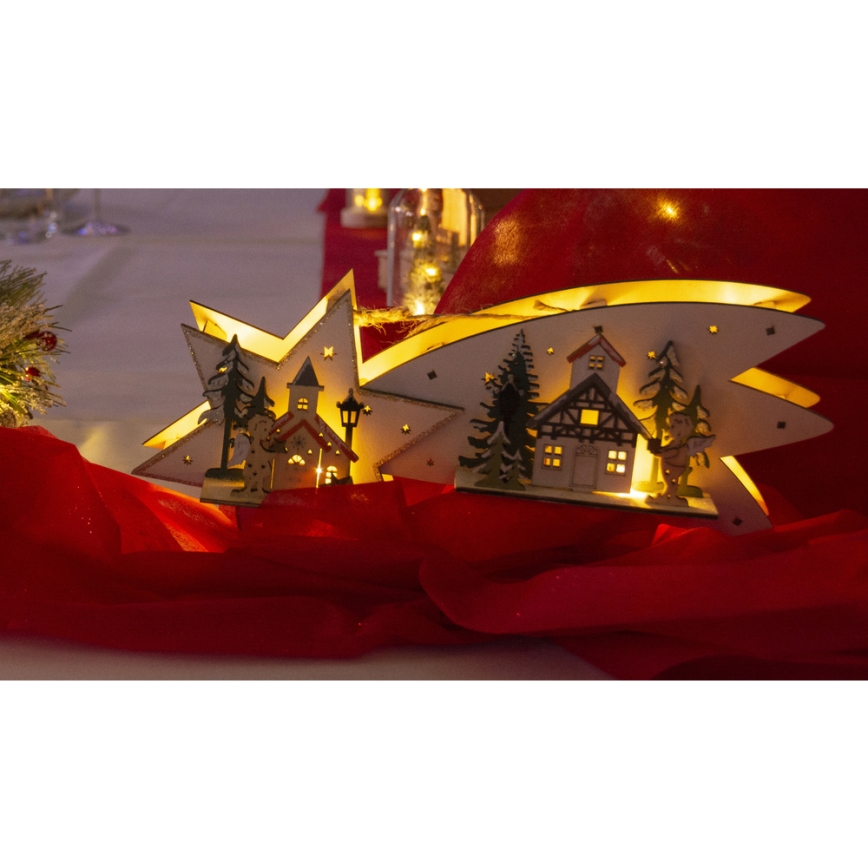 LED Christmas decoration LED/2xAA comet