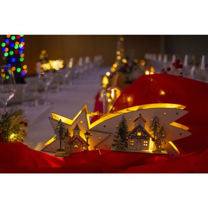 LED Christmas decoration LED/2xAA comet
