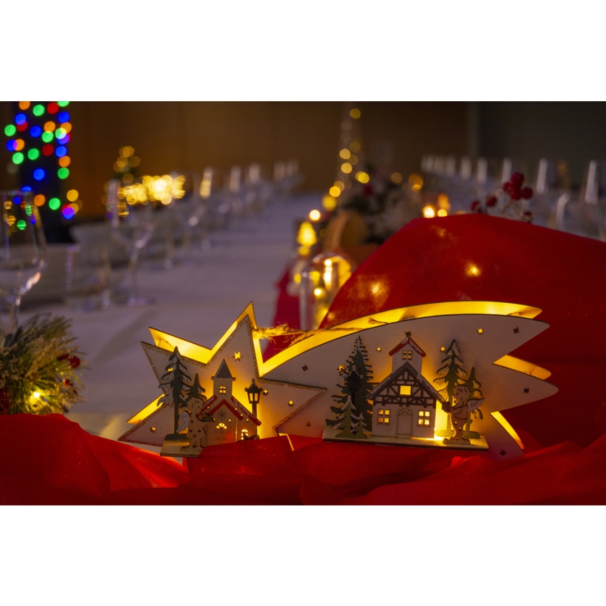 LED Christmas decoration LED/2xAA comet