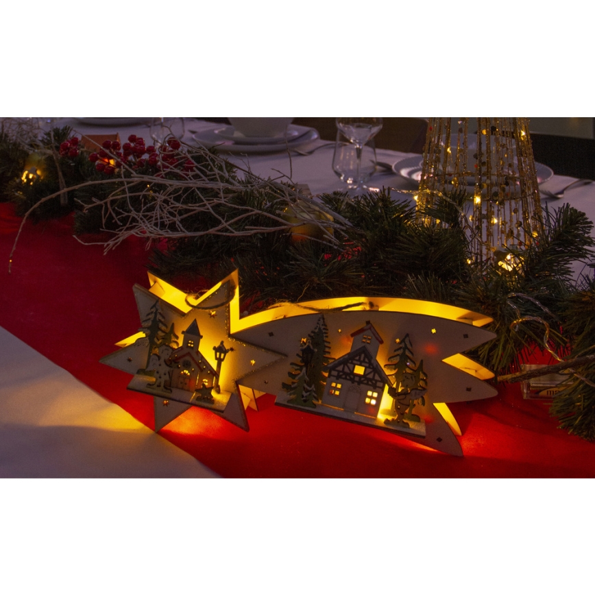 LED Christmas decoration LED/2xAA comet