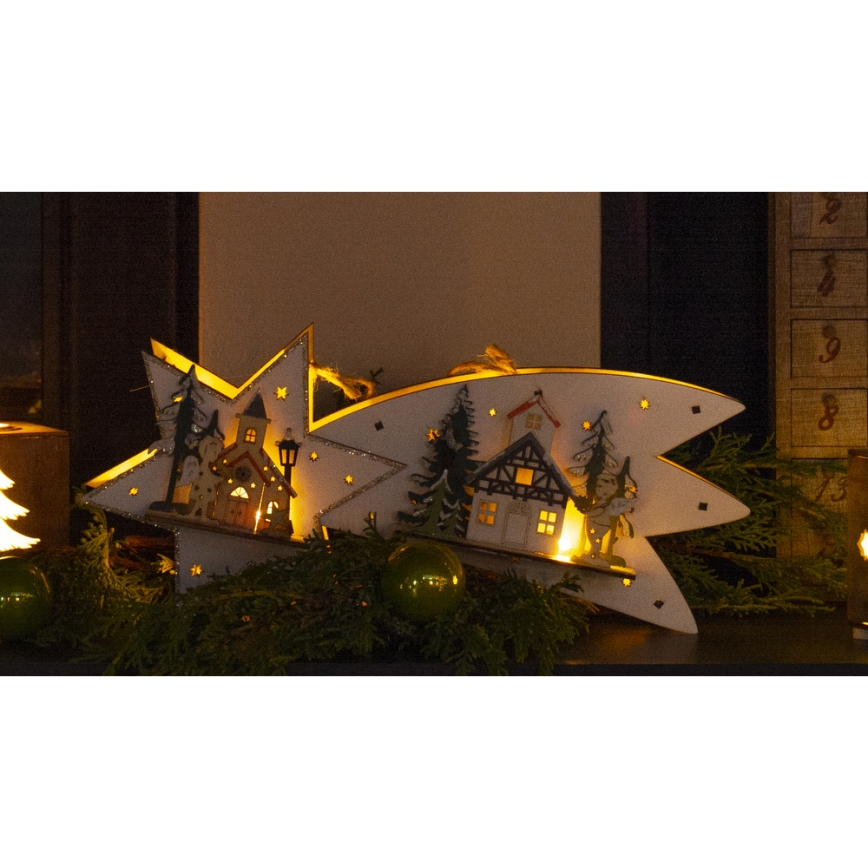 LED Christmas decoration LED/2xAA comet