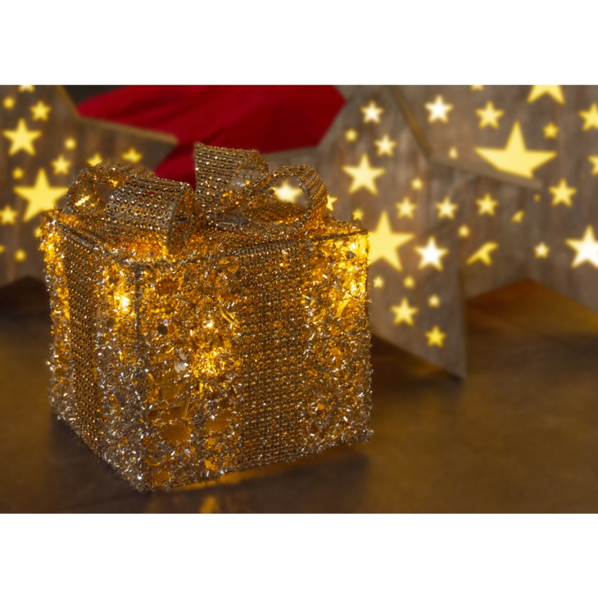 LED Christmas decoration LED/2xAA present