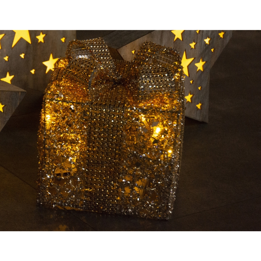 LED Christmas decoration LED/2xAA present