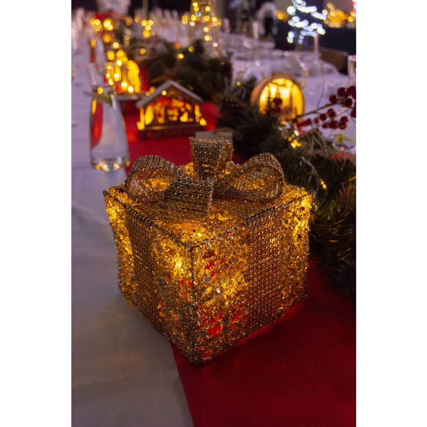 LED Christmas decoration LED/2xAA present
