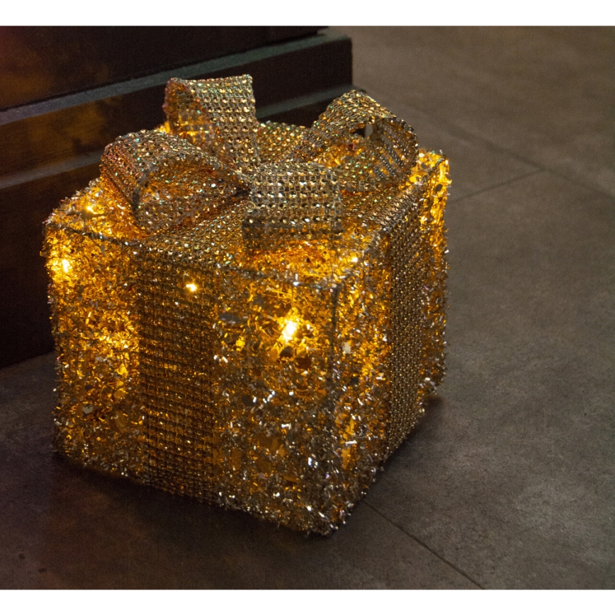 LED Christmas decoration LED/2xAA present