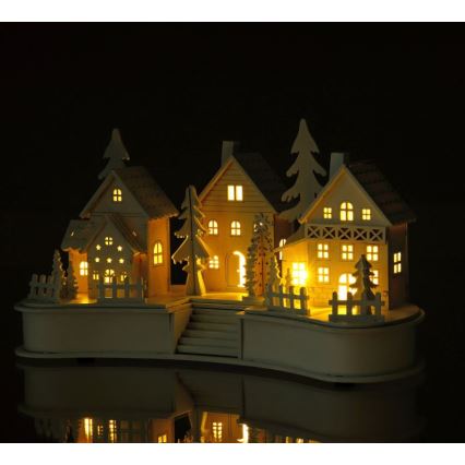LED Christmas decoration LED/2xAA village