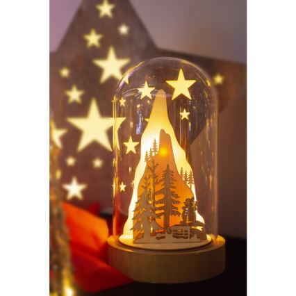 LED Christmas decoration LED/2xAA warm white