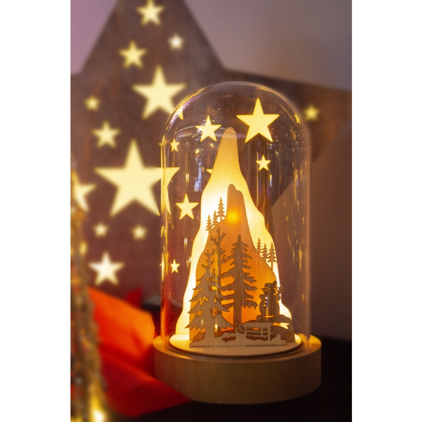LED Christmas decoration LED/2xAA warm white
