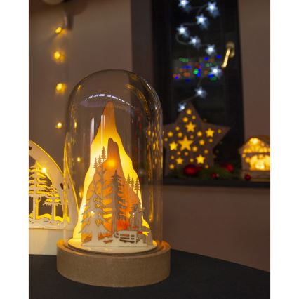 LED Christmas decoration LED/2xAA warm white
