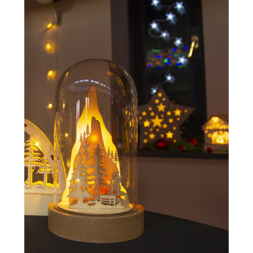 LED Christmas decoration LED/2xAA warm white