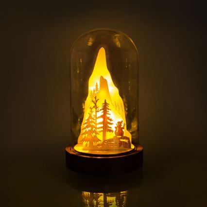 LED Christmas decoration LED/2xAA warm white