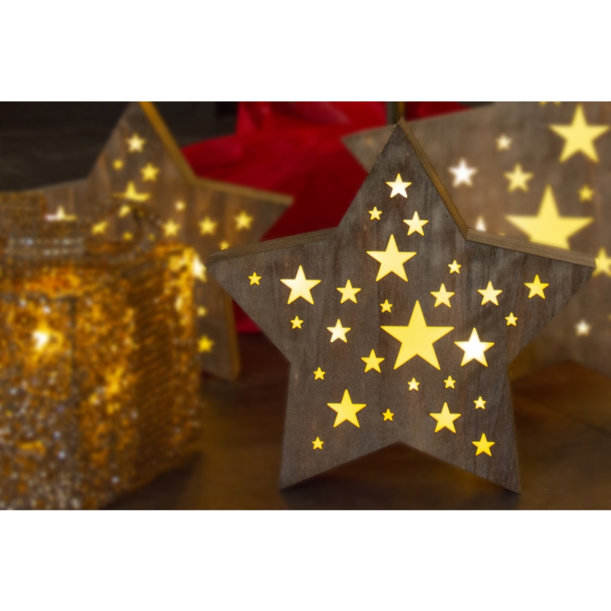 LED Christmas decoration LED/2xAAA star