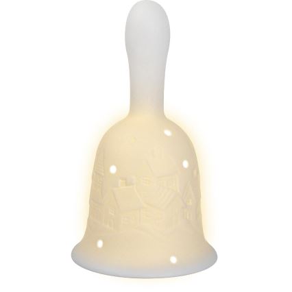 LED Christmas decoration LED/2xLR44/warm white bell