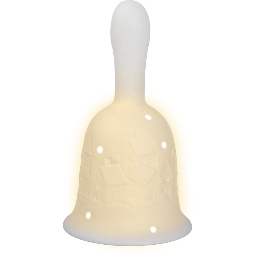 LED Christmas decoration LED/2xLR44/warm white bell