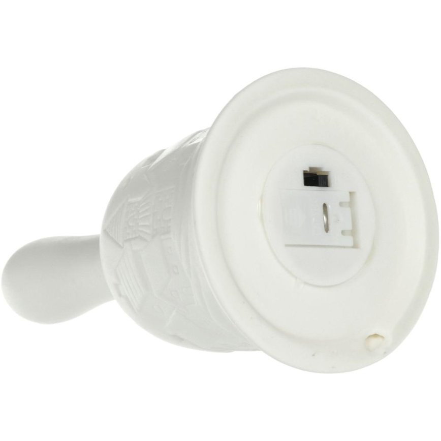 LED Christmas decoration LED/2xLR44/warm white bell
