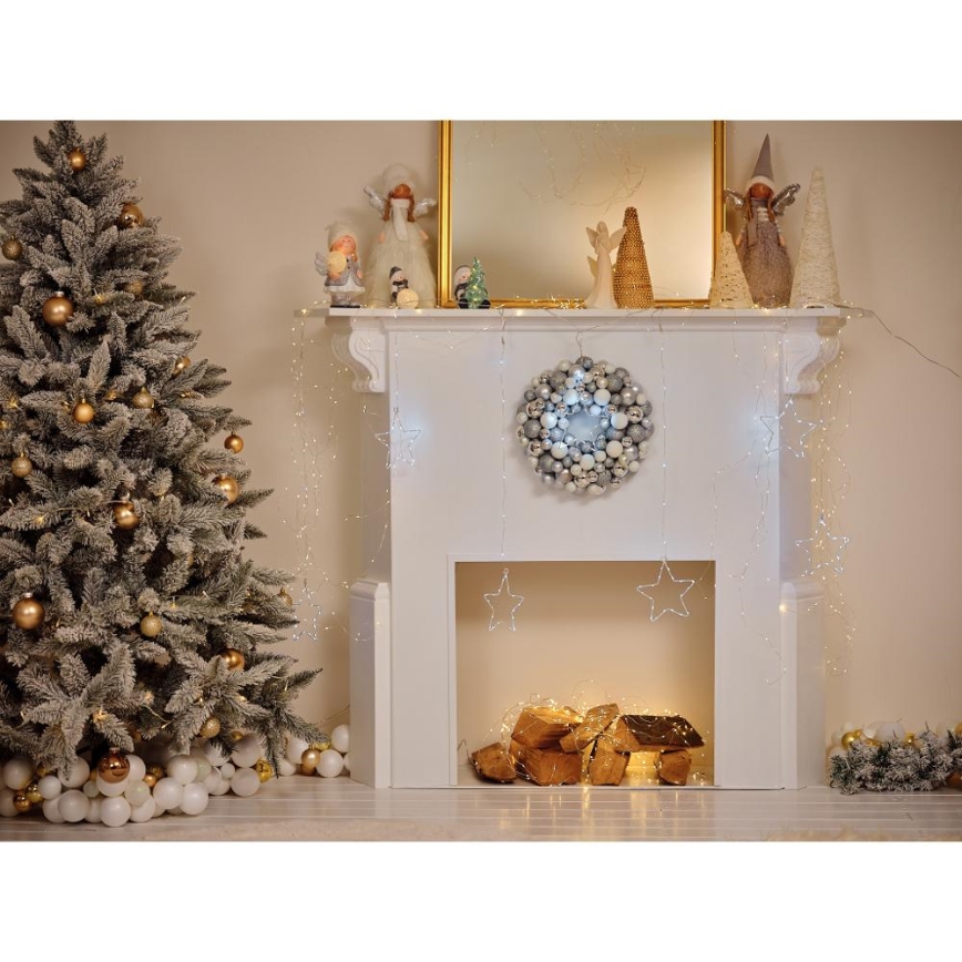 LED Christmas decoration LED/2xLR44/warm white snowman with a snowball