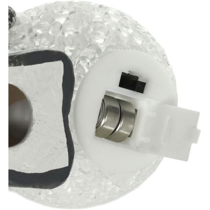 LED Christmas decoration LED/2xLR44/warm white snowman with a snowball