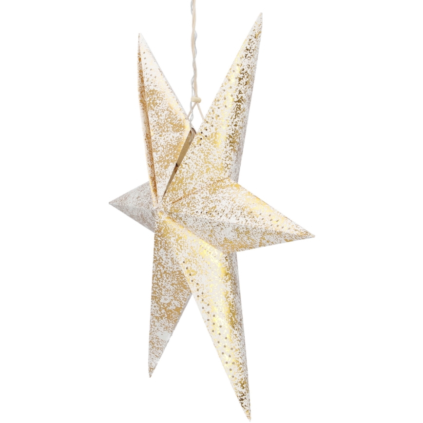 LED Christmas decoration LED/3xAA star gold