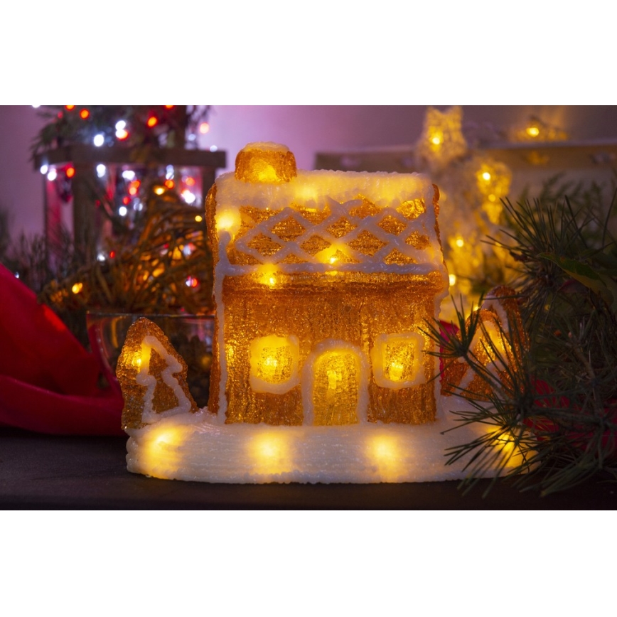 LED Christmas decoration LED/3xAA warm white
