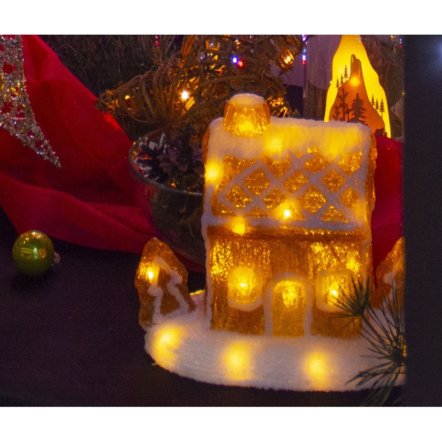 LED Christmas decoration LED/3xAA warm white