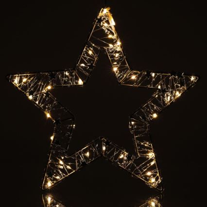 LED Christmas decoration LED/3xAA/warm white star