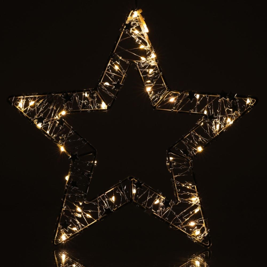 LED Christmas decoration LED/3xAA/warm white star