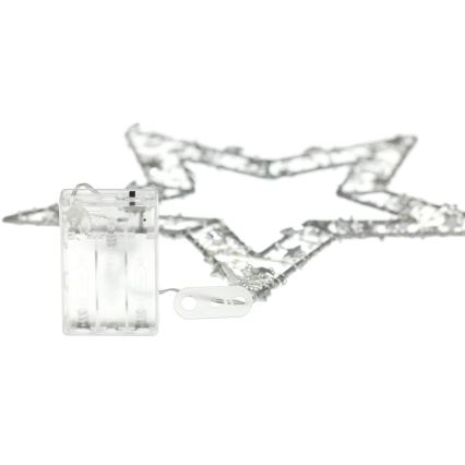 LED Christmas decoration LED/3xAA/warm white star