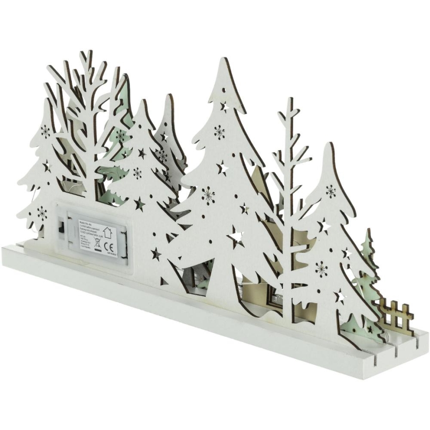 LED Christmas decoration LED/3xAAA/warm white forest