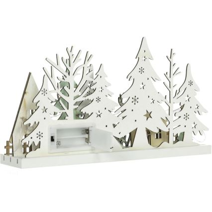 LED Christmas decoration LED/3xAAA/warm white forest