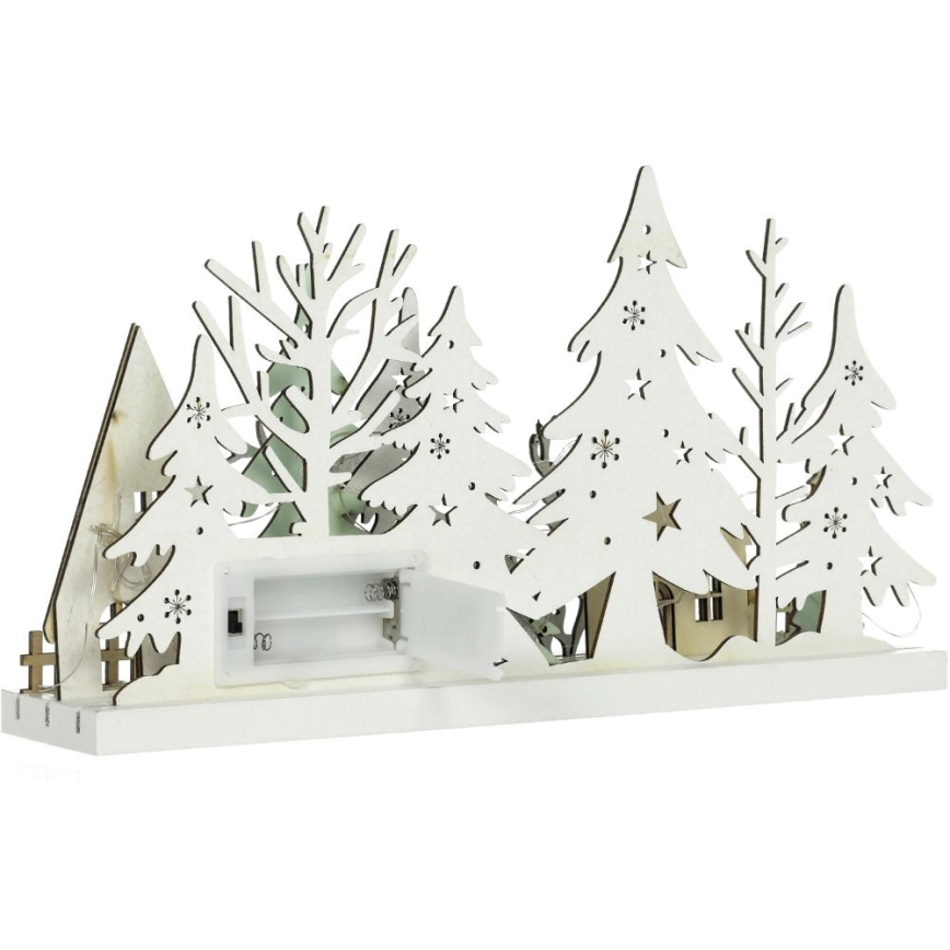 LED Christmas decoration LED/3xAAA/warm white forest