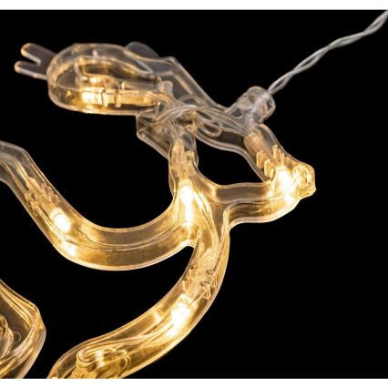 LED Christmas decoration LED/3xAAA/warm white reindeer