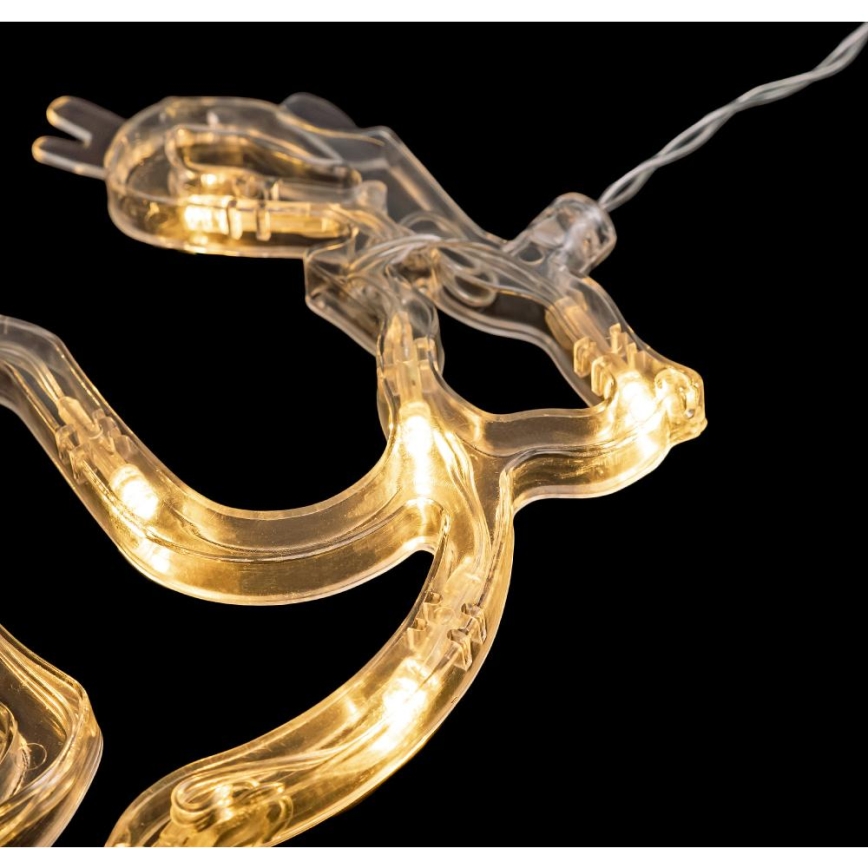 LED Christmas decoration LED/3xAAA/warm white reindeer