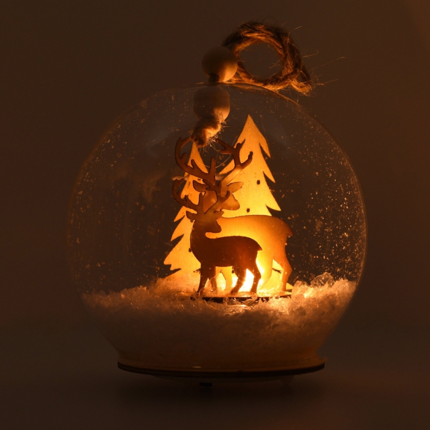 LED Christmas decoration LED/3xLR44 warm white