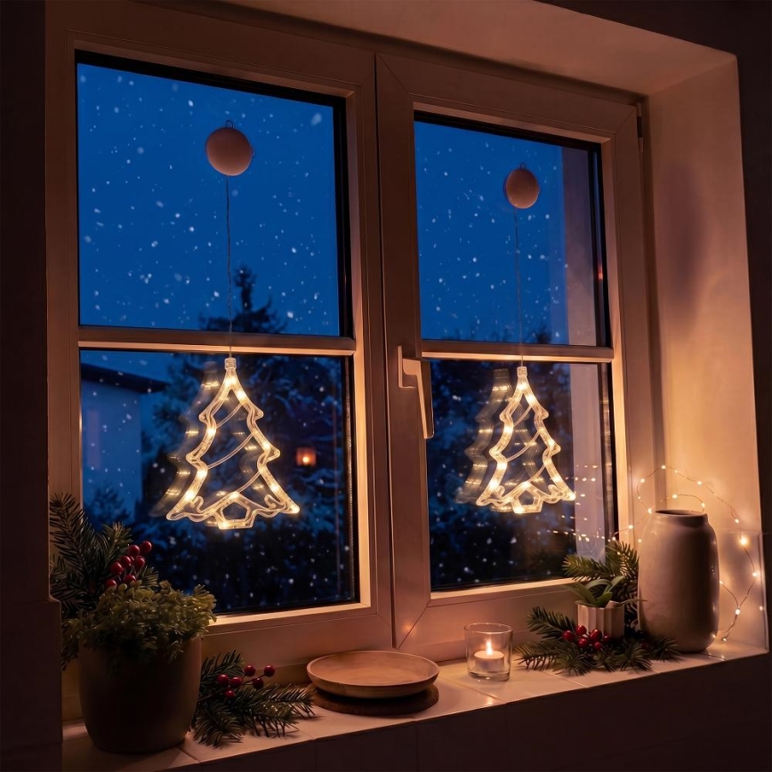 LED Christmas tree decoration LED/3xAAA/warm white