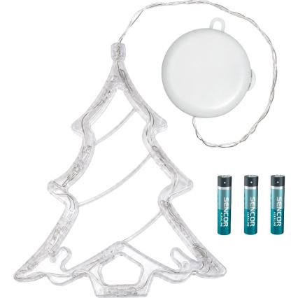 LED Christmas tree decoration LED/3xAAA/warm white