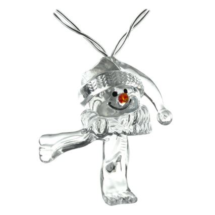 LED Christmas string lights 10xLED/2xAA/warm white 1.65m snowmen